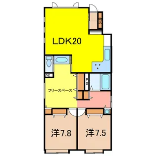 カサブランカII(金星町)【1階】の間取り