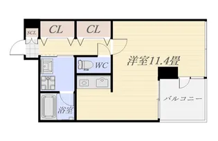 アークネスト高見馬場【6階】の間取り