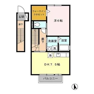 セジュールアマンド【2階】の間取り