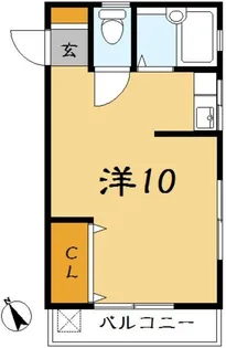 ベルメゾン本八幡【3階】の間取り