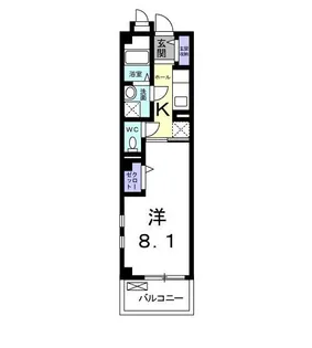CASA桂徳【2階】の間取り