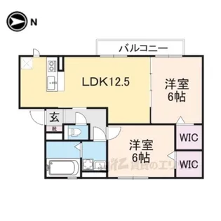 シャローパディ【2階】の間取り
