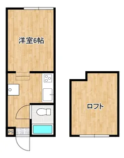 スペースタキオン【2階】の間取り