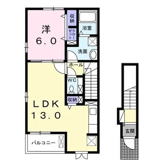 レジェンドVI【2階】の間取り