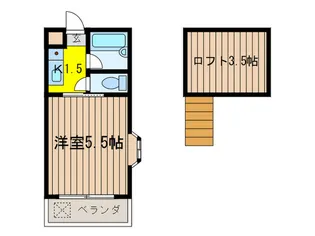メゾン調布【2階】の間取り