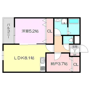 アート瑞光駅前【1階】の間取り