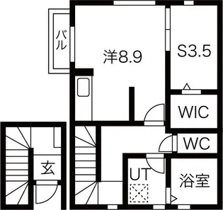ラ・ルーナ【2階】の間取り
