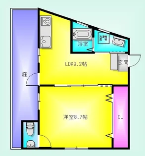 コーポウエムラ【1階】の間取り