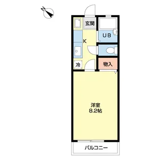 ラ・シェモア【2階】の間取り