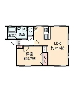 シティハイム アーバンヒル【2階】の間取り