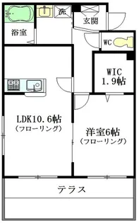 シャリエ東高円寺【1階】の間取り