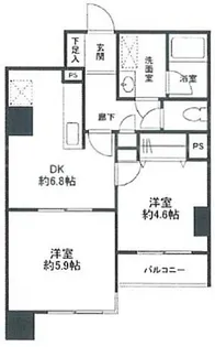 レジデンス南大塚スクエア【4階】の間取り