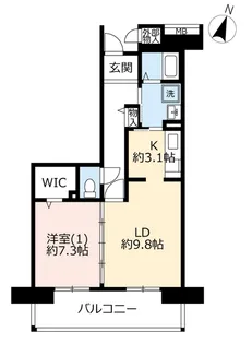 URアーベイン大宮【2階】の間取り