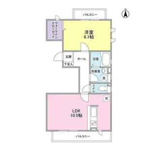 サニーヒルズ自由が丘【4階】の間取り