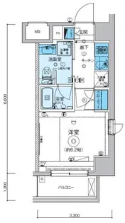 リヴシティ横濱七島町【2階】の間取り