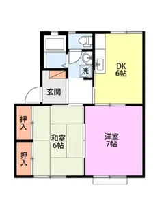 メゾンハヤカワ胎内【1階】の間取り