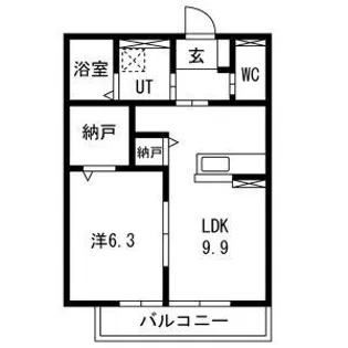 シャルージュ【2階】の間取り