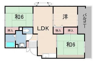 サニーハイツ高台【3階】の間取り