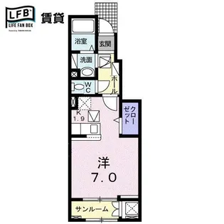 リヴィン【1階】の間取り