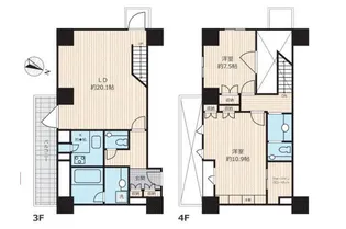 アクシア麻布【3階】の間取り