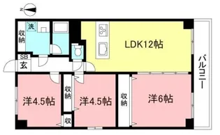 シャムロック弐番館【1階】の間取り