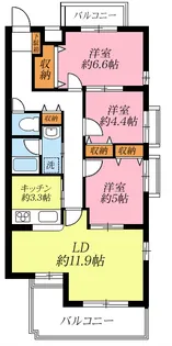 サウス・テラ・ノゲヤマ【1階】の間取り