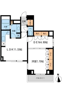 レジデンス白金コローレ【3階】の間取り