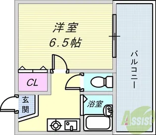 グレースハイツ六甲【4階】の間取り
