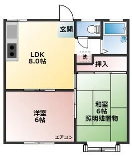 エスティハイムI【1階】の間取り