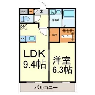 A・City常滑原松【3階】の間取り
