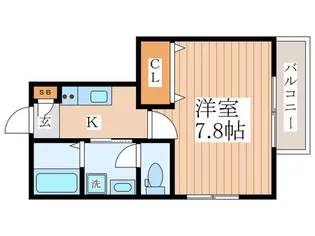アヴェニューオリエンスむさしの【3階】の間取り