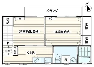 CaSa Siete【2階】の間取り