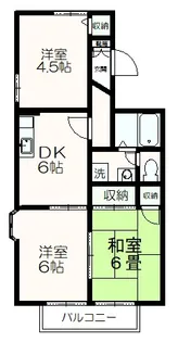 セジュールサンモリ ABC【2階】の間取り