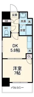 スカール千葉みなと【9階】の間取り