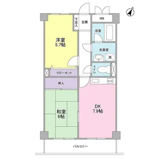 ピエールリヴィエール【1階】の間取り