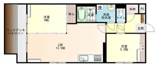 アダージョ住吉【3階】の間取り