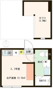 ハーモニーテラス東四つ木【1階】の間取り