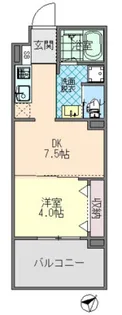 POTHOS呉三条【8階】の間取り