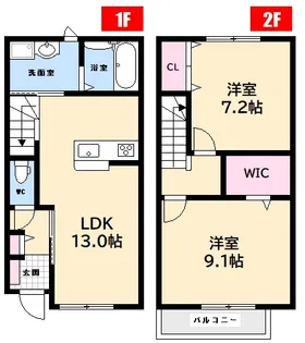 ユアメゾンルフォレ 壱番館【1階】の間取り