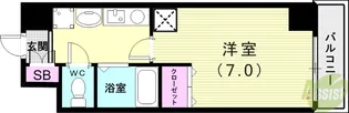 バッハレジデンス神戸ウエストC【4階】の間取り