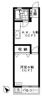 コーポ三栄【2階】の間取り