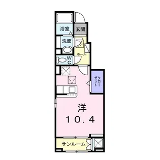 プロムネイド長井F【1階】の間取り