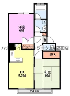 リバティ越後A【2階】の間取り