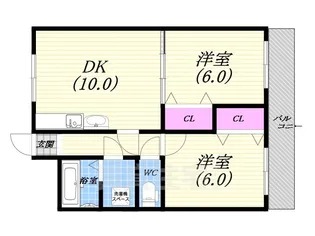 スパイスガーデン甲子園【3階】の間取り