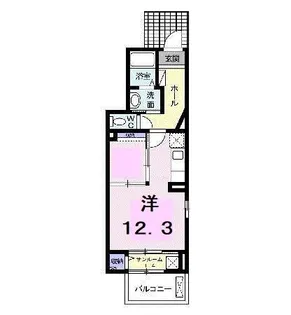 Rising しらかわ【1階】の間取り