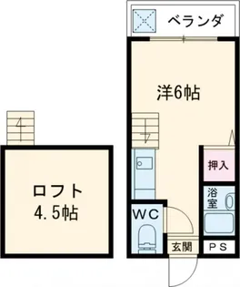 ハッピーハイツ大保C【1階】の間取り