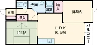 ピュアハウス【1階】の間取り