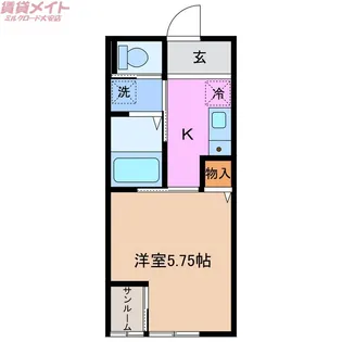 FOREST COURT NORTH【1階】の間取り