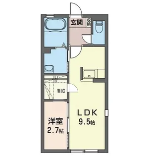 グリーンフィールド A【1階】の間取り