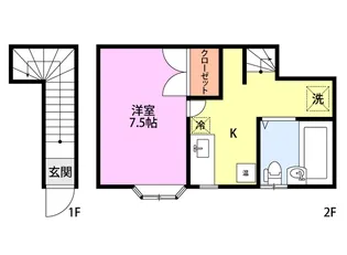 ドミール宮内【2階】の間取り